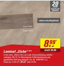 toom Baumarkt Laminat eiche Angebot