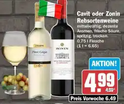 AEZ Cavit oder Zonin Rebsortenweine Angebot