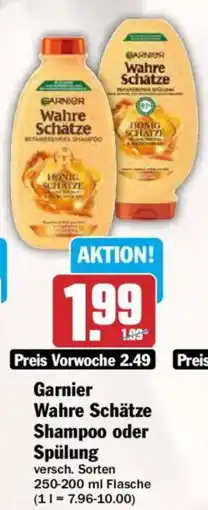 AEZ Garnier Wahre Schätze Shampoo oder Spülung Angebot