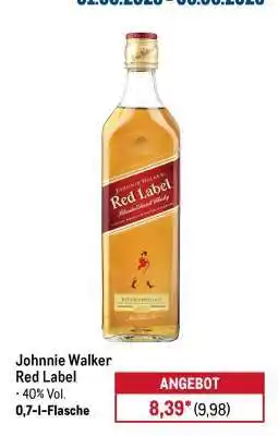 METRO Johnnie Walker Red Label Angebot