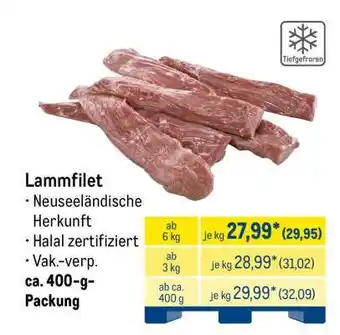 METRO Lammfilet Angebot