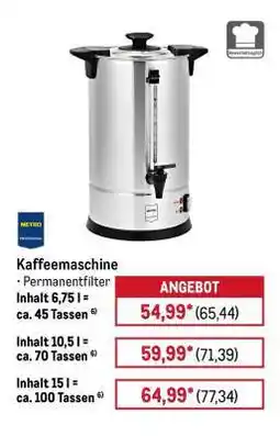 METRO Kaffeemaschine Angebot