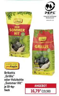 METRO Briketts „Grillis“ oder Holzkohle „Sommer Hit“ Angebot