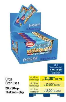 METRO ÜLTJE Erdnüsse Angebot