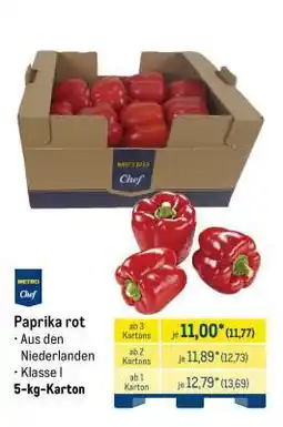 METRO Paprika rot Angebot