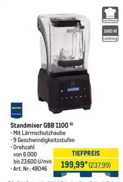 METRO Standmixer GBB 1100 Angebot