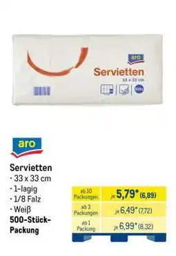 METRO aro Servietten Angebot