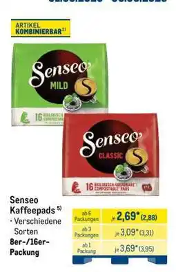 METRO Senseo Kaffeepads Angebot