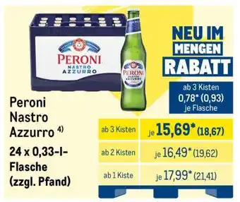 METRO PERONI Nastro Azzurro Angebot