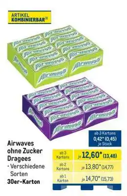 METRO Airwaves ohne Zucker Dragees Angebot