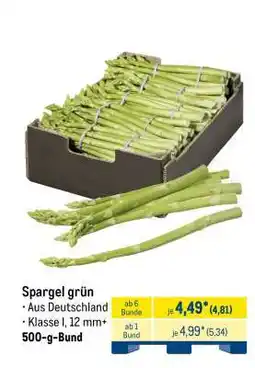 METRO Spargel grün Angebot