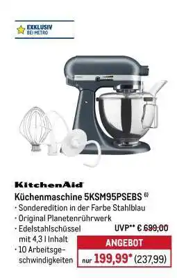 METRO Küchenmaschine 5KSM95PSEBS Angebot