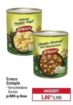 METRO Erasco Eintöpfe Angebot