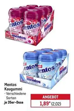 METRO Mentos Kaugummi Angebot