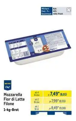 METRO Mozzarella Fior di Latte Filone Angebot