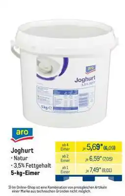 METRO Joghurt Angebot