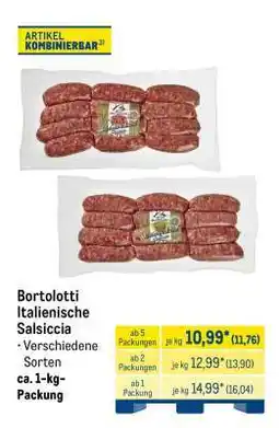 METRO Bortolotti Italienische Salsiccia Angebot
