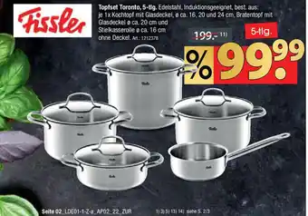 Zurbrüggen Fissler Topfset Toronto, 5 tlg. Angebot