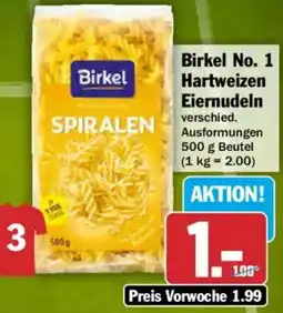 AEZ Birkel No. 1 Hartweizen Eiernudeln Angebot