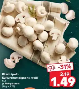 Kaufland Dtsch./poln. Kulturchampignons, weiß Angebot