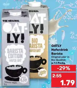Kaufland OATLY Haferdrink Barista Angebot
