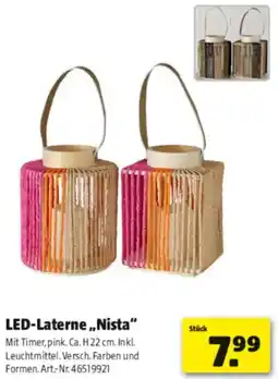Hagebau LED-Laterne ,,Nista" Angebot