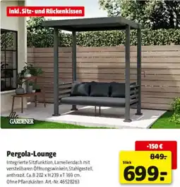 Hagebau Mr. GARDENER Pergola-Lounge Angebot