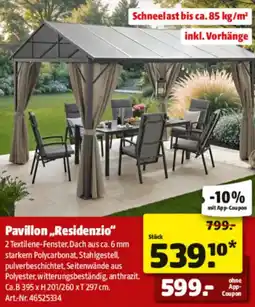 Hagebau Pavillon ,,Residenzio" Angebot
