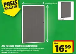 Hagebau Alu-Teleskop-Insektenschutzrahmen Angebot