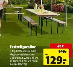 Hagebau Festzeltgarnitur Angebot