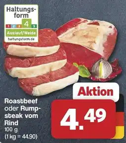 Famila Nord West Roastbeef oder Rumpsteak vom Rind Angebot