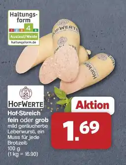 Famila Nord West HOFWERTE Hof-Streich fein oder grob Angebot
