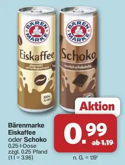 Famila Nord West Bärenmarke Eiskaffee oder Schoko Angebot