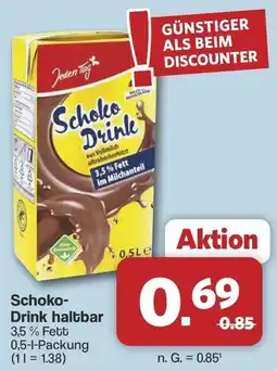 Famila Nord West Jeden Tag Schoko Drink haltbar Angebot