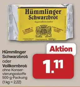 Famila Nord West Hümmlinger Schwarzbrot oder Vollkornbrot Angebot