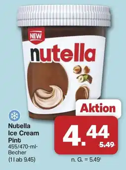 Famila Nord West Nutella Ice Cream Pint Angebot