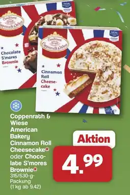 Famila Nord West Coppenrath & Wiese American Bakery Cinnamon Roll Cheesecake oder Chocolate S'mores Brownie Angebot
