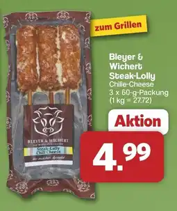 Famila Nord West Bleyer & Wichert Steak-Lolly Chilie-Cheese Angebot