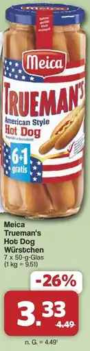 Famila Nord West Meica Trueman's Hot Dog Würstchen Angebot
