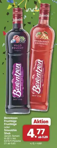 Famila Nord West Berentzen Fruchtige Fruchtige oder Smoothie Shot Angebot