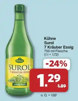 Famila Nord West Kühne Surol 7 Kräuter Essig Angebot