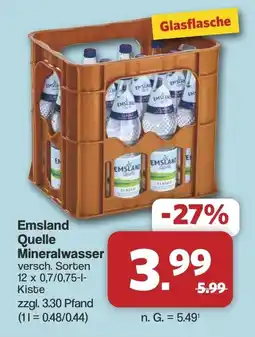 Famila Nord West Emsland Quelle Mineralwasser Angebot