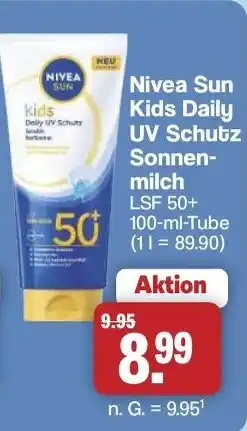 Famila Nord West Nivea Sun Kids Daily UV Schutz Sonnenmilch Angebot