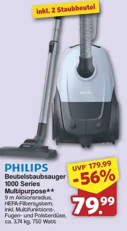 Famila Nord West PHILIPS Beutelstaubsauger 1000 Series Multipurpose Angebot