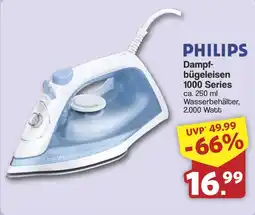 Famila Nord West PHILIPS Dampfbügeleisen 1000 Series Angebot