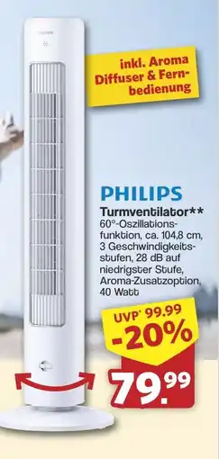 Famila Nord West PHILIPS Turmventilator Angebot