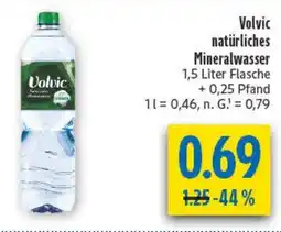 diska Volvic natürliches Mineralwasser Angebot