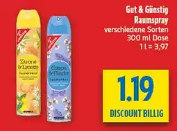 diska Gut & Günstig Raumspray Angebot