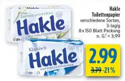 diska Hakle Toilettenpapier Angebot