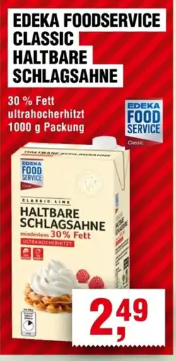 Handelshof EDEKA FOODSERVICE CLASSIC HALTBARE SCHLAGSAHNE Angebot